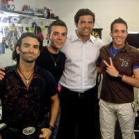 New York Jets' Mark Sanchez Visits ALTAR BOYZ